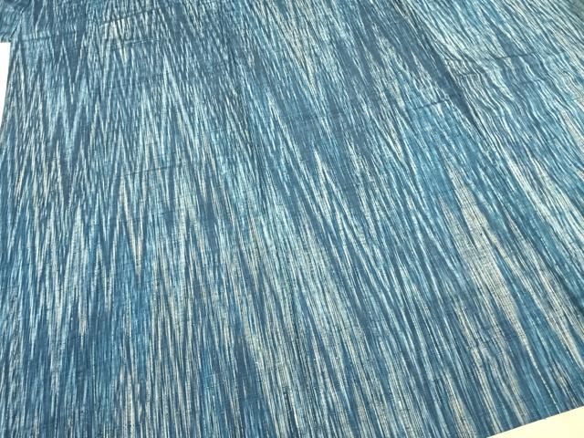 平和屋着物▽上質な紬 単衣 霞文 ゑり善扱い たとう紙付き 正絹 逸品 AABA7775fy