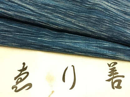 平和屋着物▽上質な紬 単衣 霞文 ゑり善扱い たとう紙付き 正絹 逸品 AABA7775fy