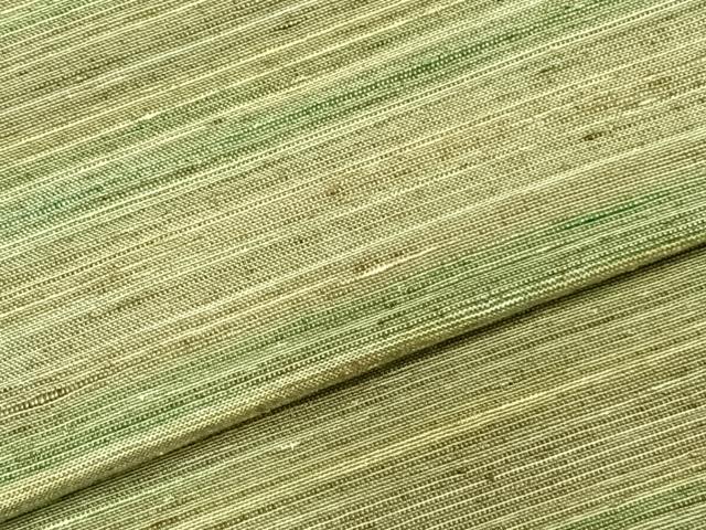 平和屋着物▽上質な紬 単衣 横縞 正絹 逸品 AABA7777fy