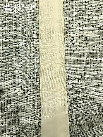 平和屋着物▽結城紬　単衣　幾何学文様　正絹　逸品　AABA7792fy