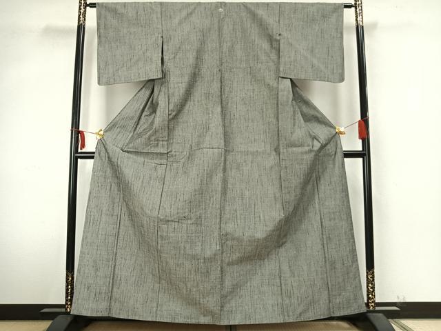 平和屋着物▽上質な紬 単衣 霞文 正絹 逸品 AABA7797fy