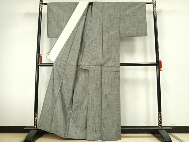 平和屋着物▽上質な紬 単衣 霞文 正絹 逸品 AABA7797fy