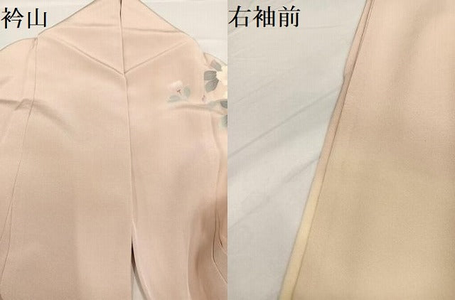 平和屋着物●豪華振袖　友禅　枝花文　暈し染め　正絹　逸品　AABA7803ph