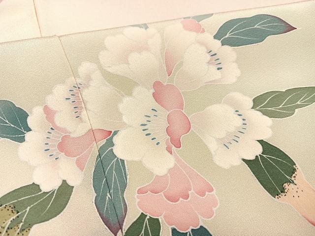 平和屋着物●豪華振袖　友禅　枝花文　暈し染め　正絹　逸品　AABA7803ph