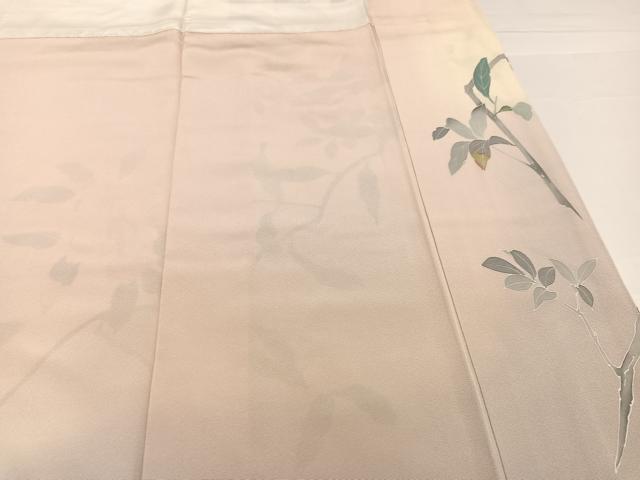 平和屋着物●豪華振袖　友禅　枝花文　暈し染め　正絹　逸品　AABA7803ph