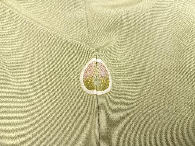 平和屋着物●訪問着 刺繍 草花文 暈し染め 金銀糸 正絹 逸品 AABA7807ph