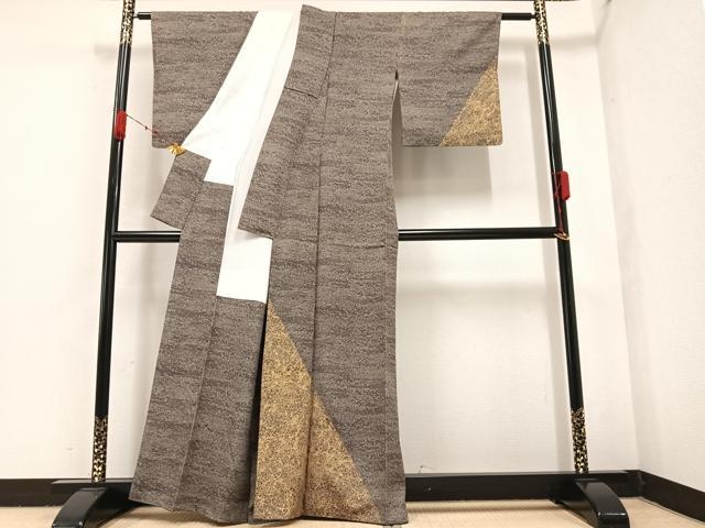 平和屋着物●訪問着 霞文 金彩 正絹 逸品 AABA7849ph