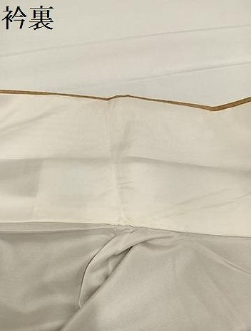 平和屋着物●上質な紬 間道 正絹 逸品 AABA7859ph