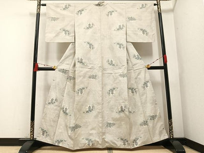 平和屋着物●本場大島紬 カタス7マルキ 総絣 風景文 正絹 逸品 AABA7872ph