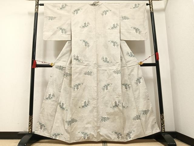 平和屋着物●本場大島紬 カタス7マルキ 総絣 風景文 正絹 逸品 AABA7872ph