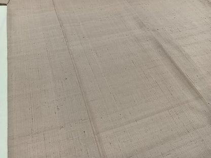 平和屋着物▽上質な紬 単衣 鴇鼠色 正絹 逸品 AABA7911jh