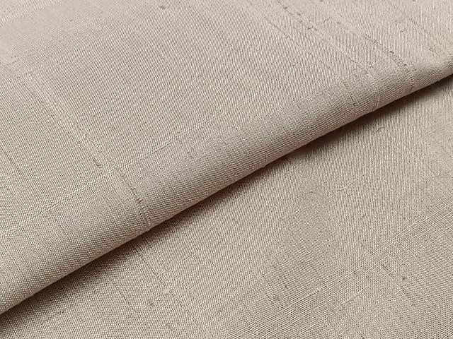 平和屋着物▽上質な紬 単衣 鴇鼠色 正絹 逸品 AABA7911jh