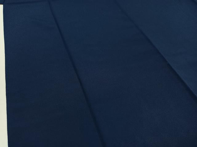 平和屋着物▽色無地　単衣　留紺色　洗える着物　AABA7913jh