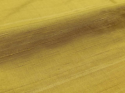平和屋着物▽上質な紬 　単衣　 芥子色　正絹　逸品　未使用　AABA7920jh