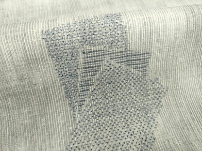 平和屋着物●本場結城紬　重要無形文化財　100亀甲　色紙重ね文　ロング丈　正絹　逸品　未使用　AABA7935ck