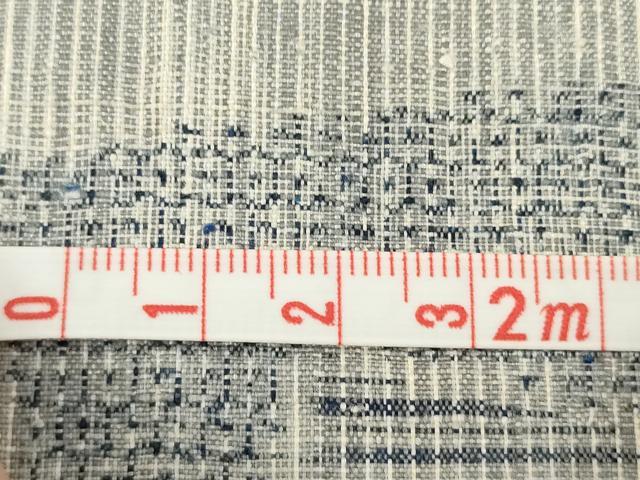 平和屋着物●本場結城紬　重要無形文化財　100亀甲　色紙重ね文　ロング丈　正絹　逸品　未使用　AABA7935ck