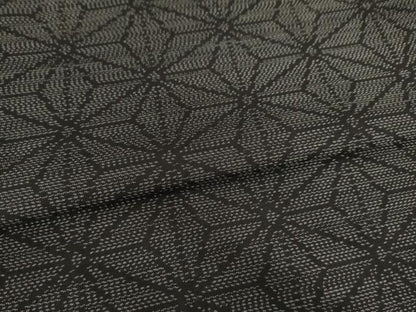 平和屋着物●本場大島紬　麻の葉文様　正絹　逸品　AABA7938ck