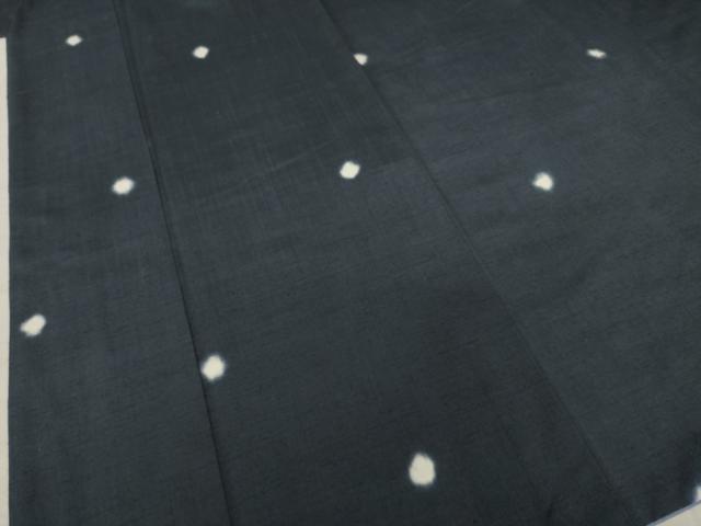 平和屋着物●上質な紬　丸文　ほたる暈し　正絹　逸品　AABG8478ck