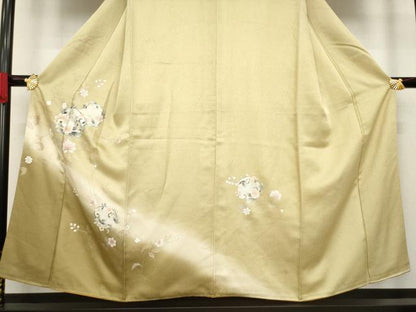平和屋着物●訪問着 花丸文 暈し染め 金銀彩 正絹 逸品 AABA7963ck