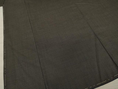 平和屋着物●男性 紬 アンサンブル 亀甲文様 正絹 逸品 未使用 AABA7966ck