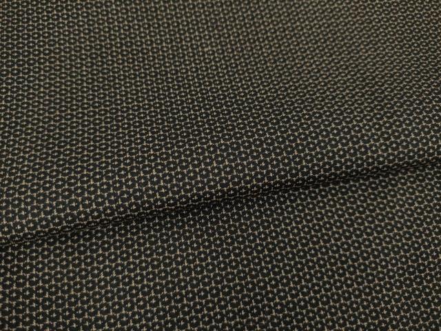 平和屋着物●男性 紬 アンサンブル 亀甲文様 正絹 逸品 未使用 AABA7966ck
