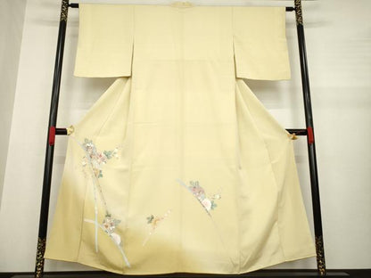 平和屋着物●訪問着　蔓帯花文　正絹　逸品　AABA7967ck