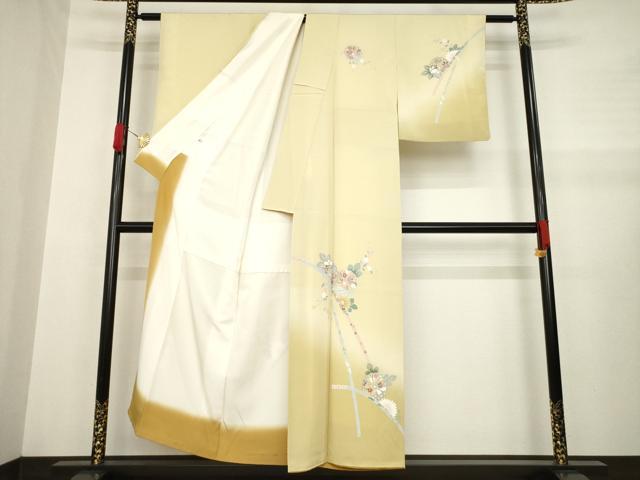 平和屋着物●訪問着　蔓帯花文　正絹　逸品　AABA7967ck