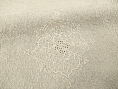 平和屋着物●無地絵羽訪問着　中国三大刺繍　汕頭刺繍　スワトウ刺繍　飾花文　白菫色　正絹　逸品　AABA7968ck