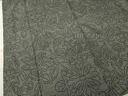 平和屋着物●本場大島紬 カタス9マルキ 草花文 正絹 逸品 AABA7971ck