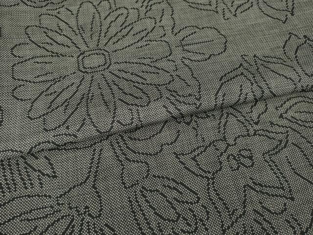 平和屋着物●本場大島紬 カタス9マルキ 草花文 正絹 逸品 AABA7971ck