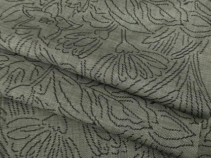 平和屋着物●本場大島紬 カタス9マルキ 草花文 正絹 逸品 AABA7971ck