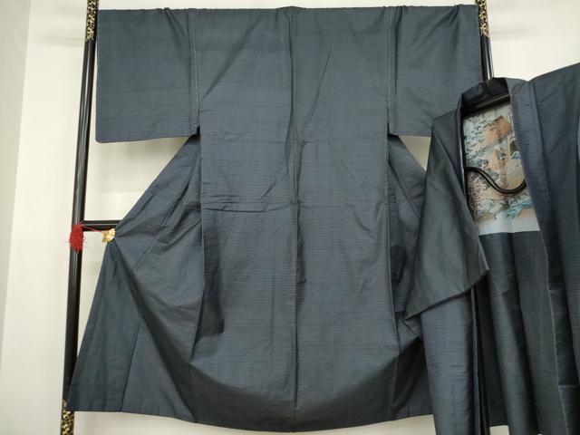 平和屋着物●男性 本場大島紬 アンサンブル 100亀甲 総詰め 正絹 逸品 AABA7996ck