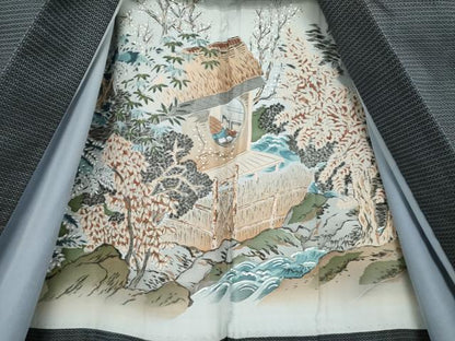 平和屋着物●男性 本場大島紬 アンサンブル 100亀甲 総詰め 正絹 逸品 AABA7996ck
