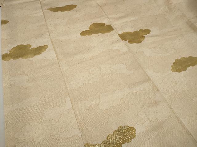 平和屋着物□上質な小紋 雲取り吉祥文 金彩 正絹 逸品 AABA8092gw
