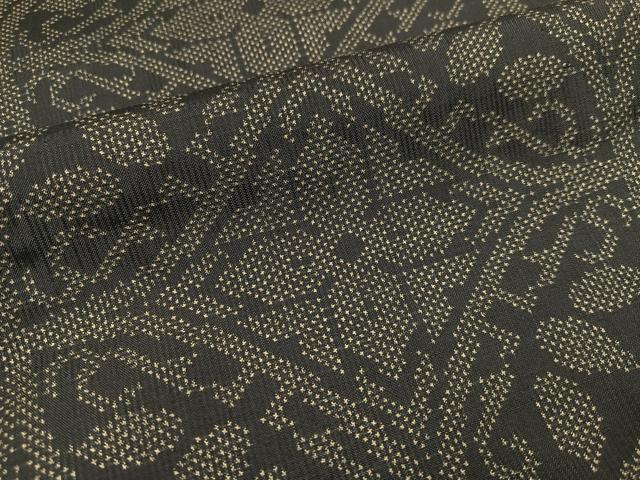 平和屋着物●本場大島紬　一元絣　七宝花文　正絹　逸品　AABA8171ph