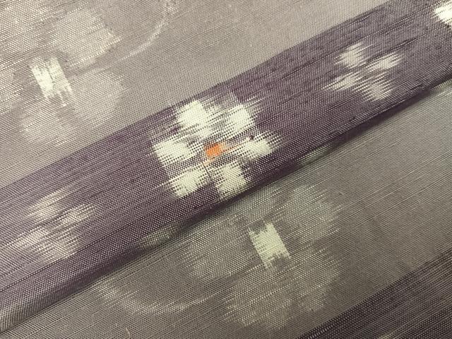 平和屋着物●上質な紬　花尽くし　正絹　逸品　AABA8212ph