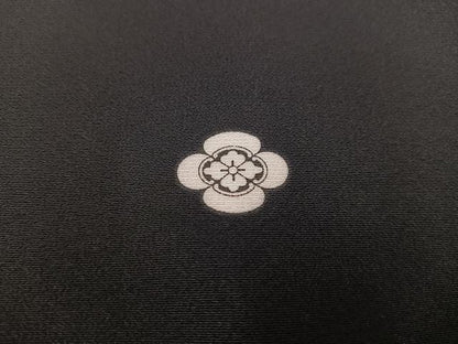 平和屋着物●豪華黒留袖 友禅 作家物 群れ鶴風景草花文 正絹 逸品 AABA8218ph