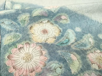 平和屋着物●訪問着　作家物　辻が花　絞り　正絹　逸品　AABA8250ck