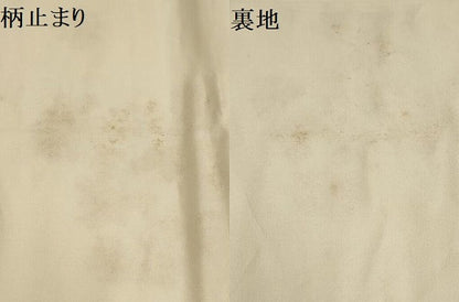 平和屋着物▼六通柄袋帯　草花文　金銀糸　正絹　逸品　AABA8420wj