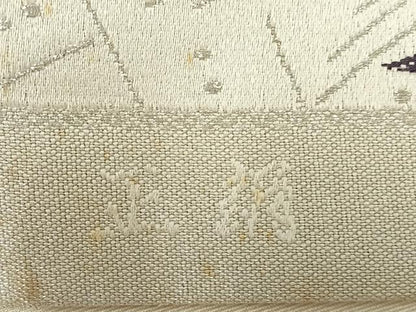 平和屋着物◎六通柄袋帯 正倉院花文 金銀糸 正絹 逸品 AABA8713uw