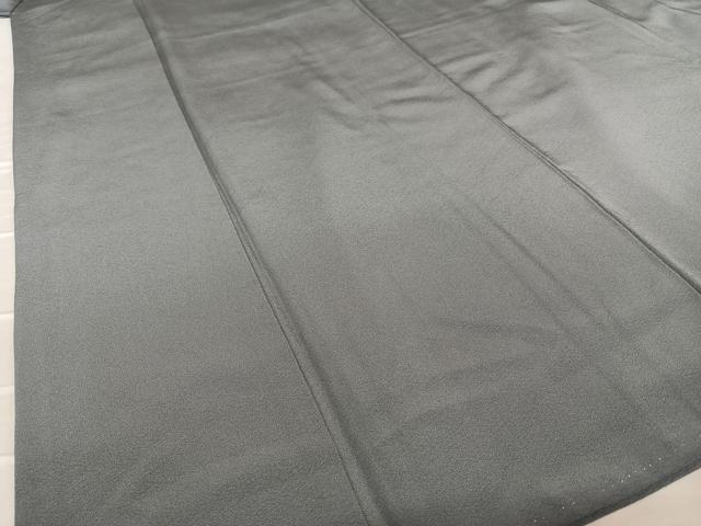 平和屋着物●上質な色無地　錆鼠色　正絹　逸品　AABA8775zg