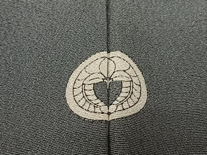 平和屋着物●上質な色無地　錆鼠色　正絹　逸品　AABA8775zg