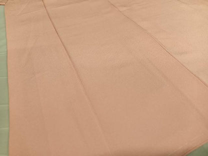 平和屋着物●上質な色無地　薄紅色　正絹　逸品　AABA8788zg