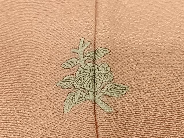 平和屋着物●上質な色無地　薄紅色　正絹　逸品　AABA8788zg