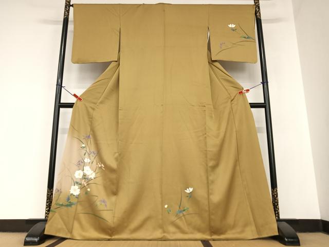 平和屋着物●訪問着 草花文 正絹 逸品 AABA8793zg