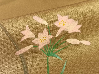 平和屋着物●訪問着 草花文 正絹 逸品 AABA8793zg
