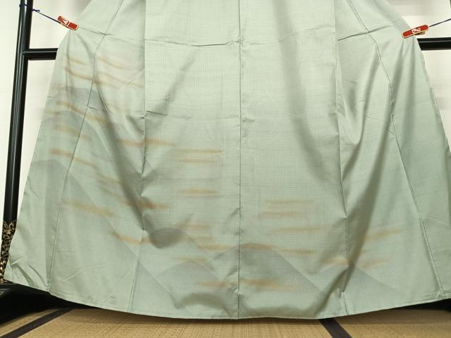 平和屋着物●本場染大島紬 訪問着 遠山重ね文 暈し染め 金彩 正絹 逸品 未使用 AABA8804zg