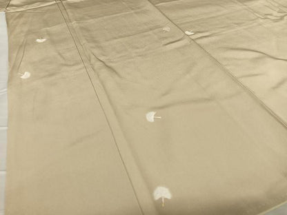 平和屋着物●上質な小紋　たんぽぽ　金彩　正絹　逸品　AABA8808zg