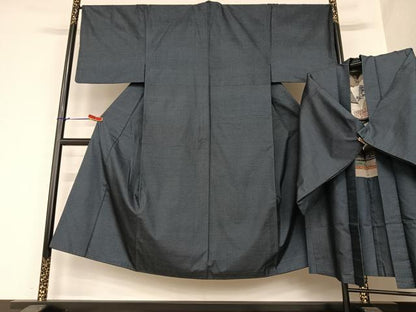 平和屋着物●男性 本場大島紬 アンサンブル 100亀甲 総詰め 正絹 逸品 AABA8811zg