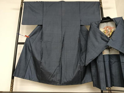 平和屋着物●男性 本場大島紬 アンサンブル 100亀甲 総詰め 正絹 逸品 未使用 AABA8814zg